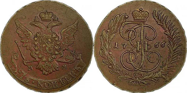 5 копеек, 1766, фото 1