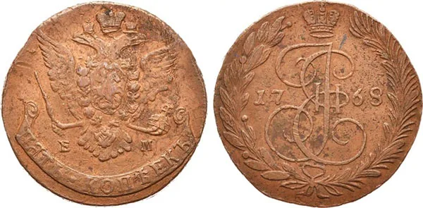 5 копеек, 1768, фото 1