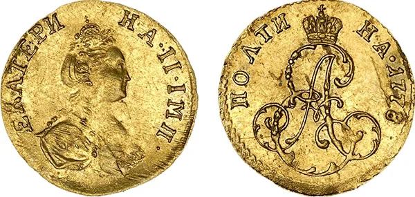Полтина (золото), 1778, фото 1