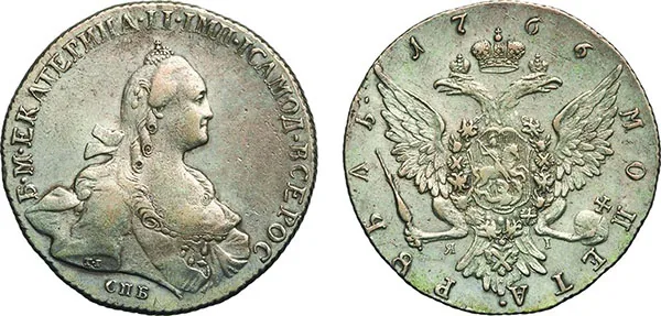 1 рубль, 1766, фото 1