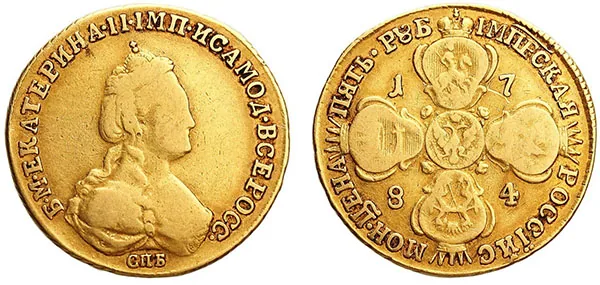 5 рублей, 1784, фото 1