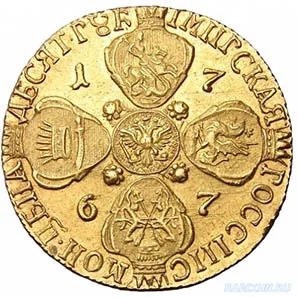 10 рублей, 1767, фото 2