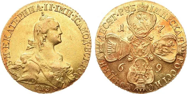 10 рублей, 1769, фото 1