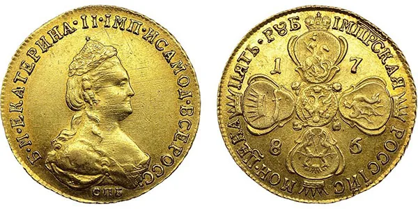 10 рублей, 1786, фото 1