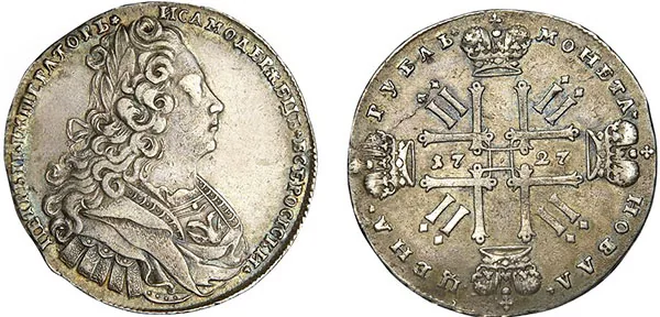 1 рубль, 1727, фото 1