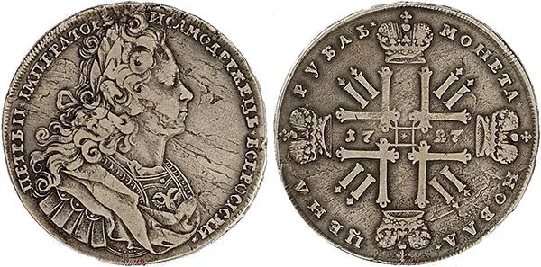 1 рубль, 1727, фото 1