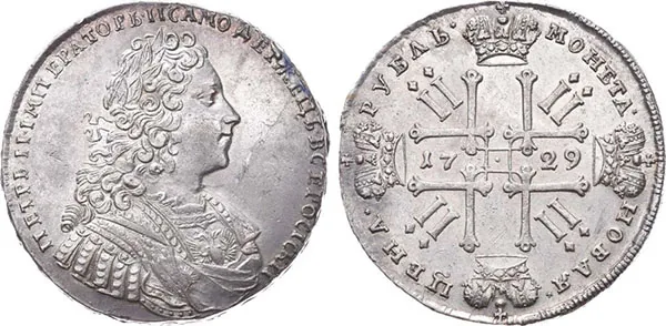 1 рубль, 1729, фото 1