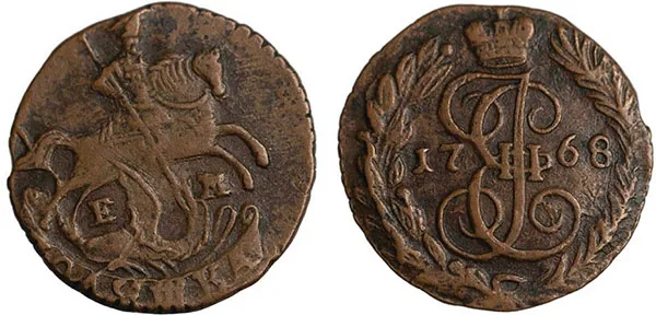 Полушка (1/4 копейки), 1768, фото 1