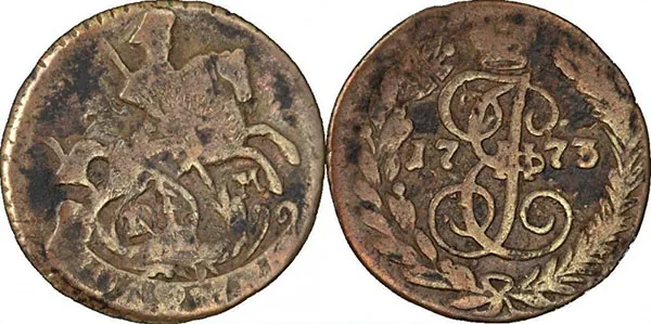 Полушка (1/4 копейки), 1773, фото 1