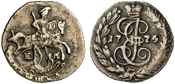Полушка (1/4 копейки), 1774, фото 1