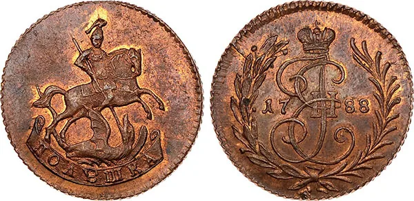 Полушка (1/4 копейки), 1788, фото 1