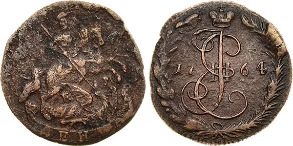 Денга (1/2 копейки), 1764, фото 1