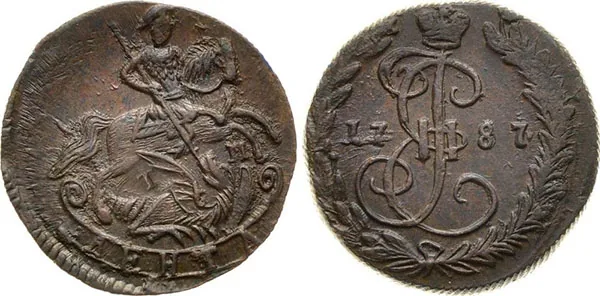 Денга (1/2 копейки), 1787, фото 1