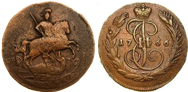 1 копейка, 1766, фото 1